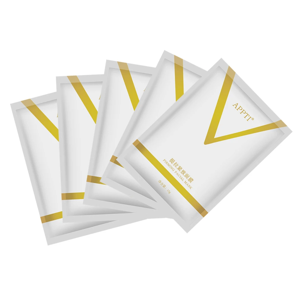 5Pcs Colorful Pack Маска для лица, подвешивающая уши 4D V-Line, гидрогелевая маска для лица, подтягивающая, подтягивающая, укрепляющая, уход за кожей,, кремы для похудения - Цвет: 5Pcs Colorful Pack