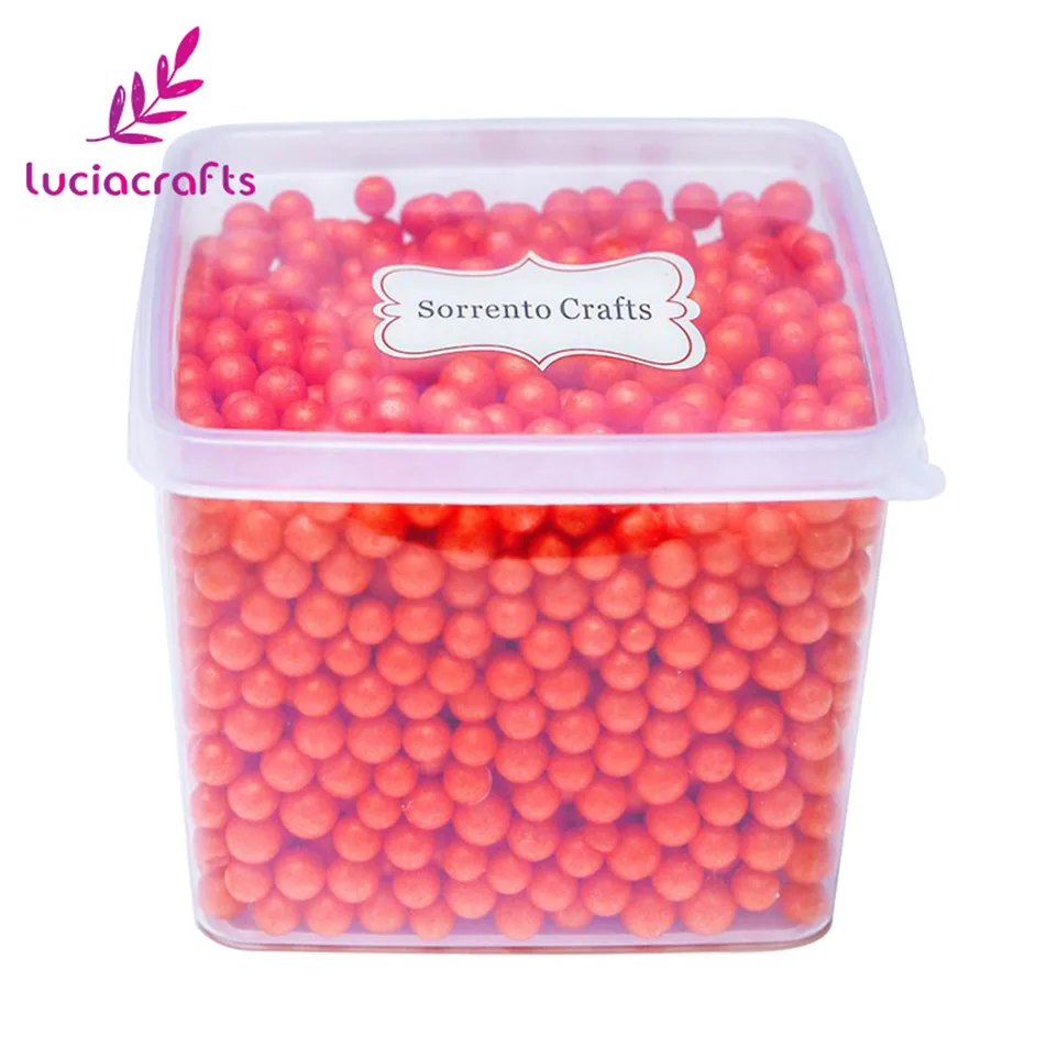 Lucia crafts 1 кор./лот(около 1500 шт) для детей возрастом от 5 до 10 мм Мини пенопластовые шарики для свадьбы/вечерние для художественного оформления ногтей, ручная работа аксессуары Z0102