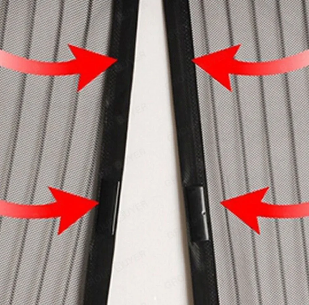 Fly насекомых остановки чистый черный короткие занавески дверь сетчатый экран