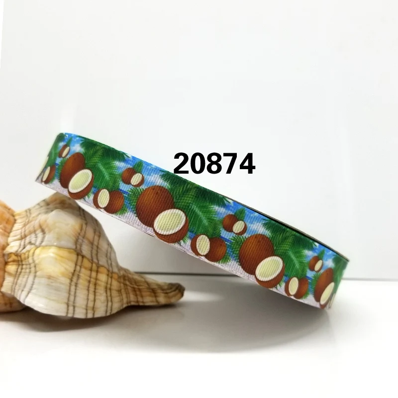 50 двор мультфильм печатных Grosgrain ленты 20835 - Цвет: 20874