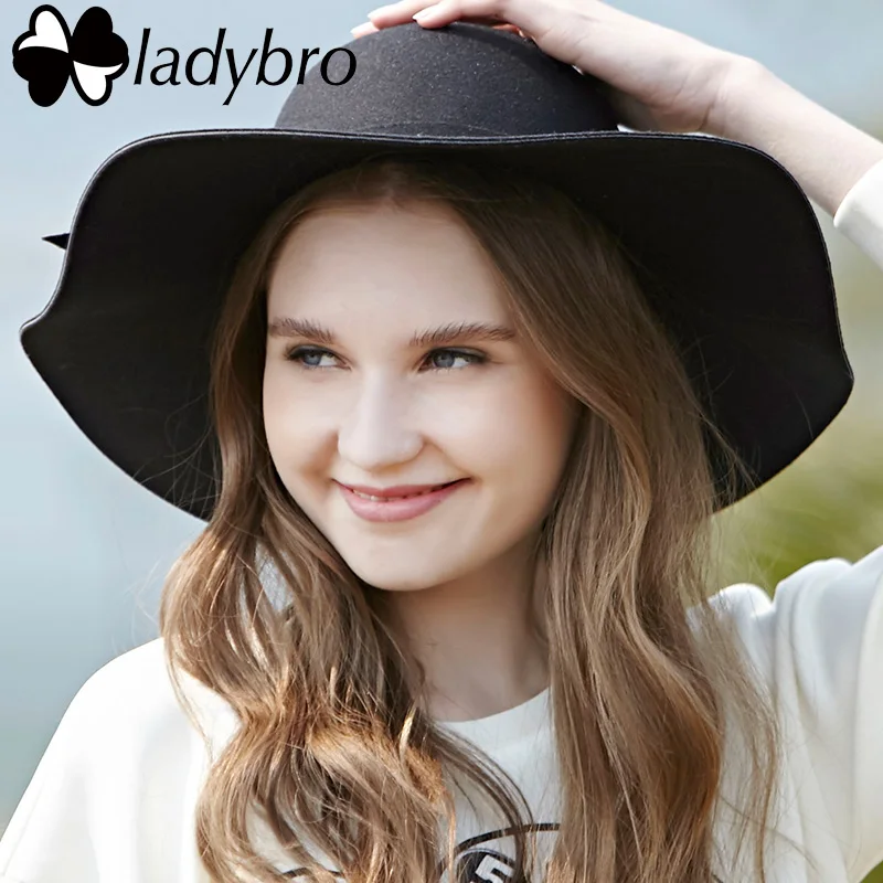 Женская шляпа-Кошечка ladibro вязаная шляпа с бантом имитация шерсти для осени и