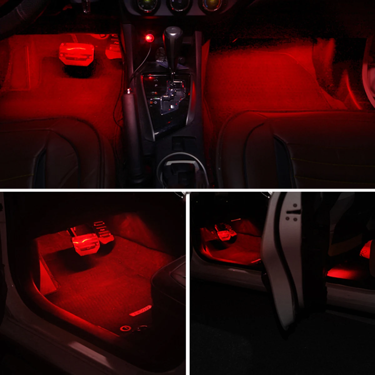 

72LED Newest Multi-colour Flexible Car Styling Light Remote Control Atmosphere Decor Light with Music Mode LED Light Control