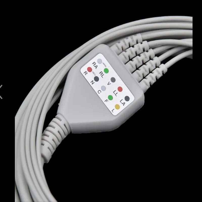 2021 совместимый для Philips/HP 12Pin MP20/30/VM6 пациента монитор ЭКГ кабель Одна деталь 5