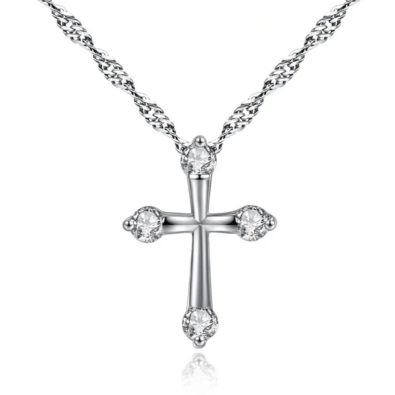 XOWSHINE Высокое Качество ААА Небольшой Циркон Креста Ожерелье Мода Классический