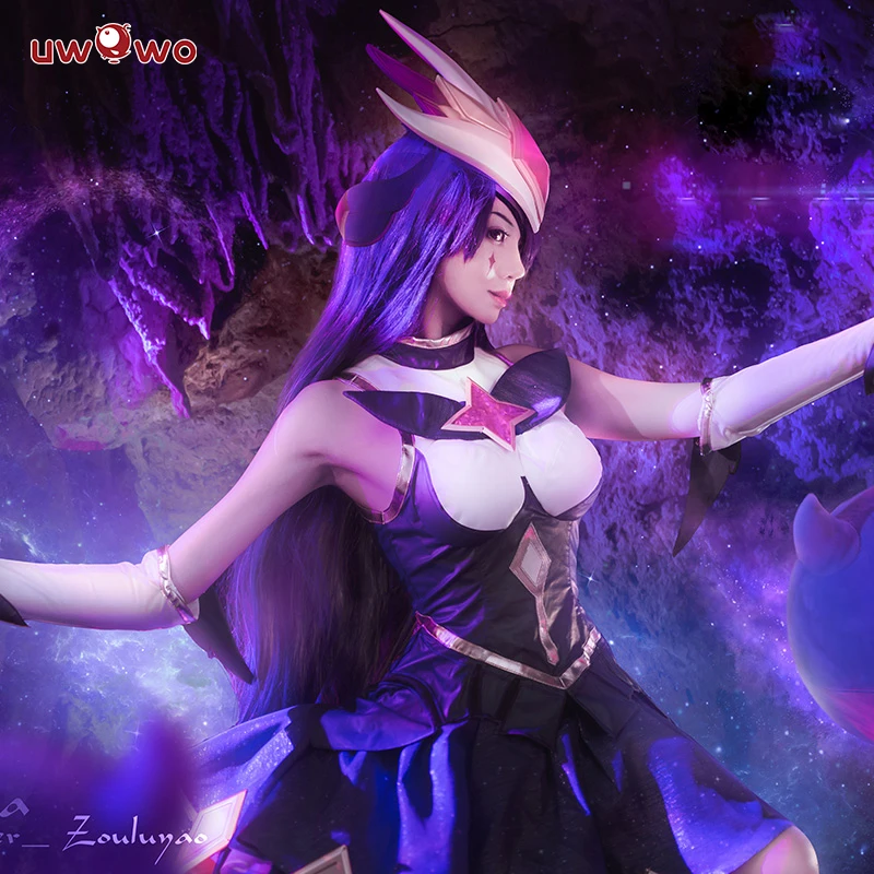 Костюм для косплея LOL Star Guardian Syndra костюм женский черный на Хэллоуин|Игровые