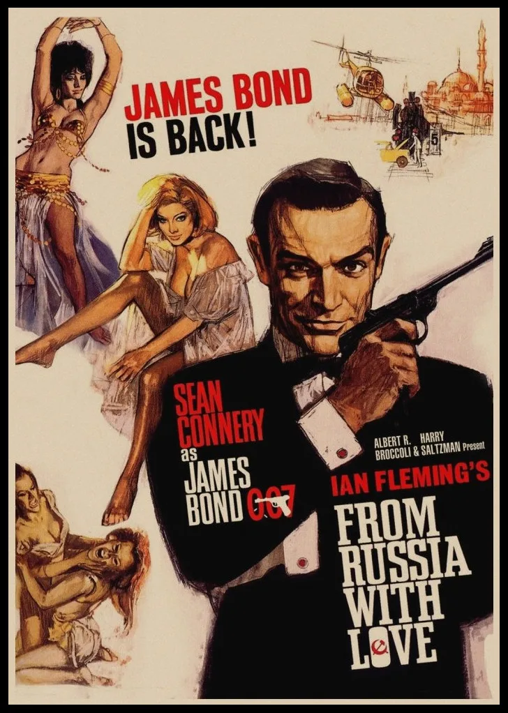 Серия 007 James Bond /Pierce Brosnan Классические фильмы/украшение для дома/постер из крафт