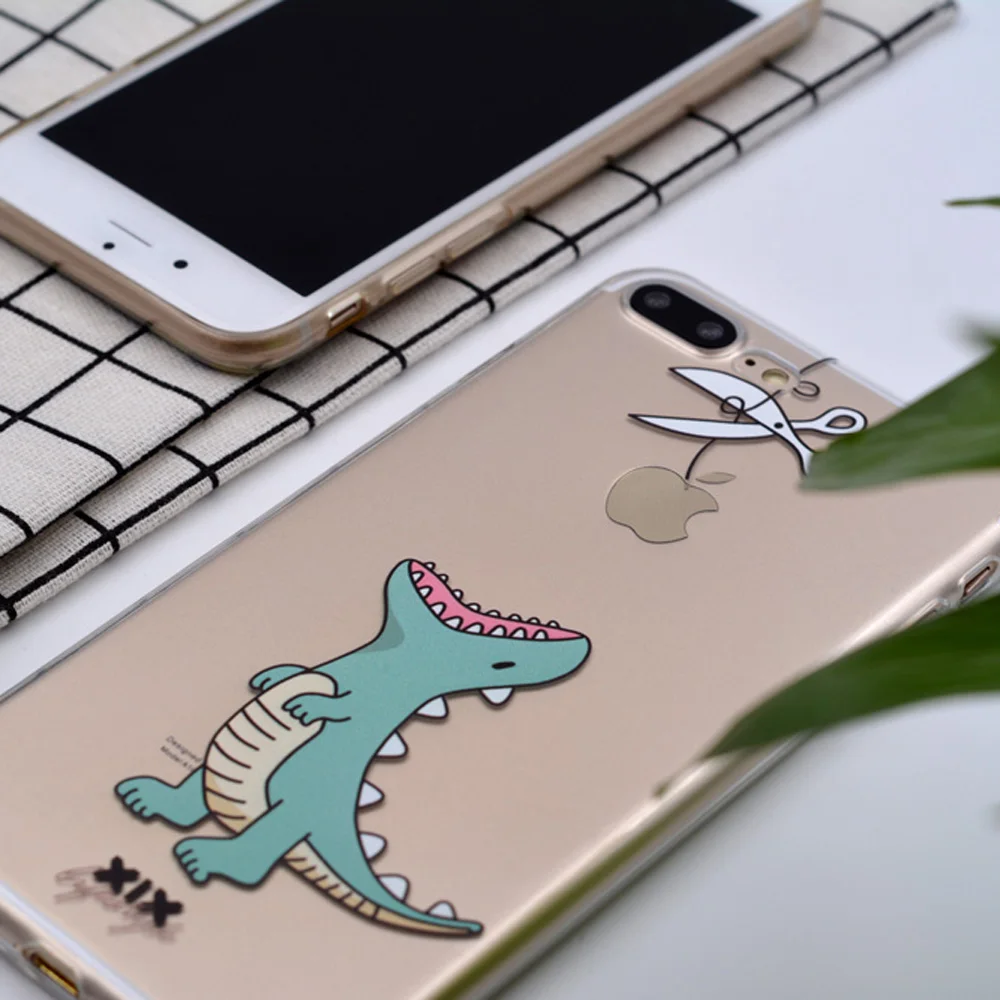 Чехол для iPhone 11 Pro чехол телефона 5 дюймов 6 6S 7 8 Plus X XS Max Симпатичный Динозавр