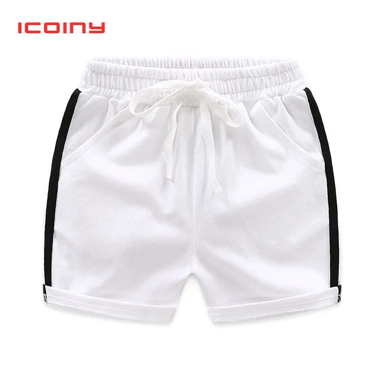 Короткие штаны Icoiny для мальчиков летние хлопковые повседневные шорты до колена с