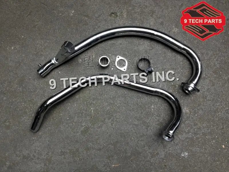 Выхлопная труба GN250 GN 250 с монтажными принадлежностями легко устанавливается|250