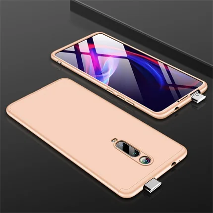 Золотой Роскошный чехол для Xiaomi mi 9 T Pro, полное защитное кольцо, противоударный чехол для Xiao mi 9 T 9 T Coque Funda - Цвет: Золотой
