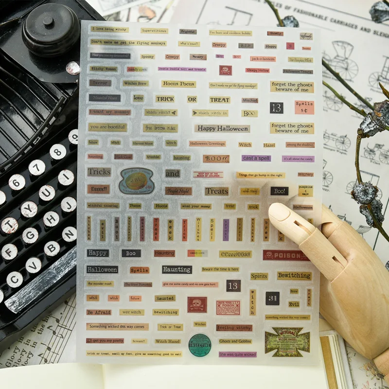 KSCRAFT красочные фразы Vellum бумажные наклейки для скрапбукинга Happy planner/карточная