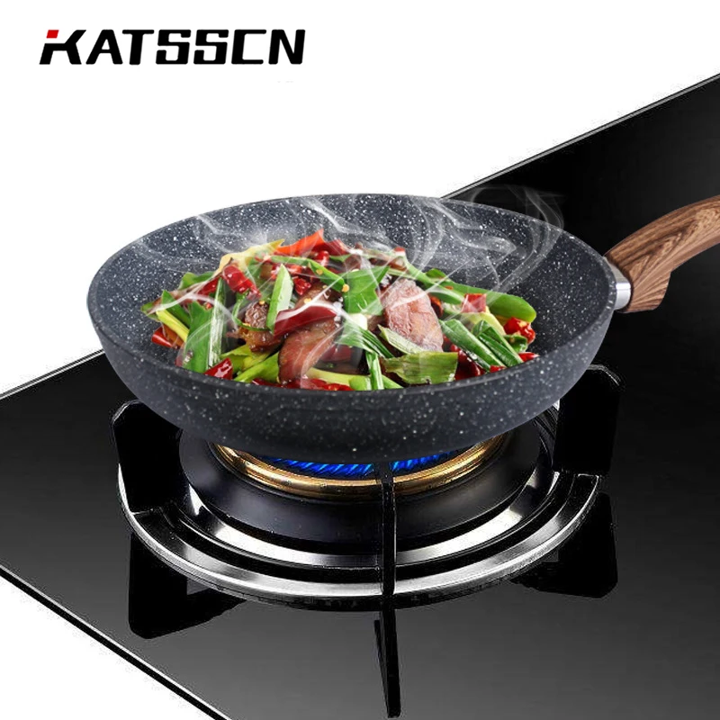 Антипригарная сковорода с покрытием из камня безопасная для посудомоечной