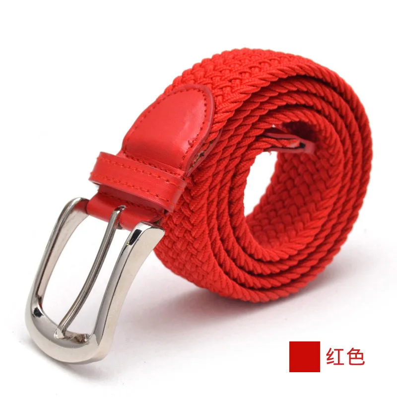 Ремень мужской тканый LGFD793 эластичный с пряжкой язычком