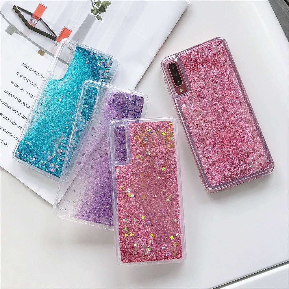 Чехол с жидким песком для Samsung Galaxy A70 A60 A50 A40 A30 A10 M10 M20 M30 J2 J3 J5 J7 EU Prine 2018 мягкий чехол