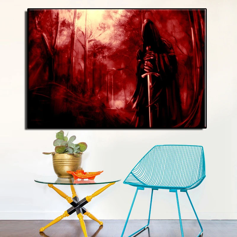 Grim Reaper Современной Поп элементы стены HD холст полиграфии жикле украшения дома