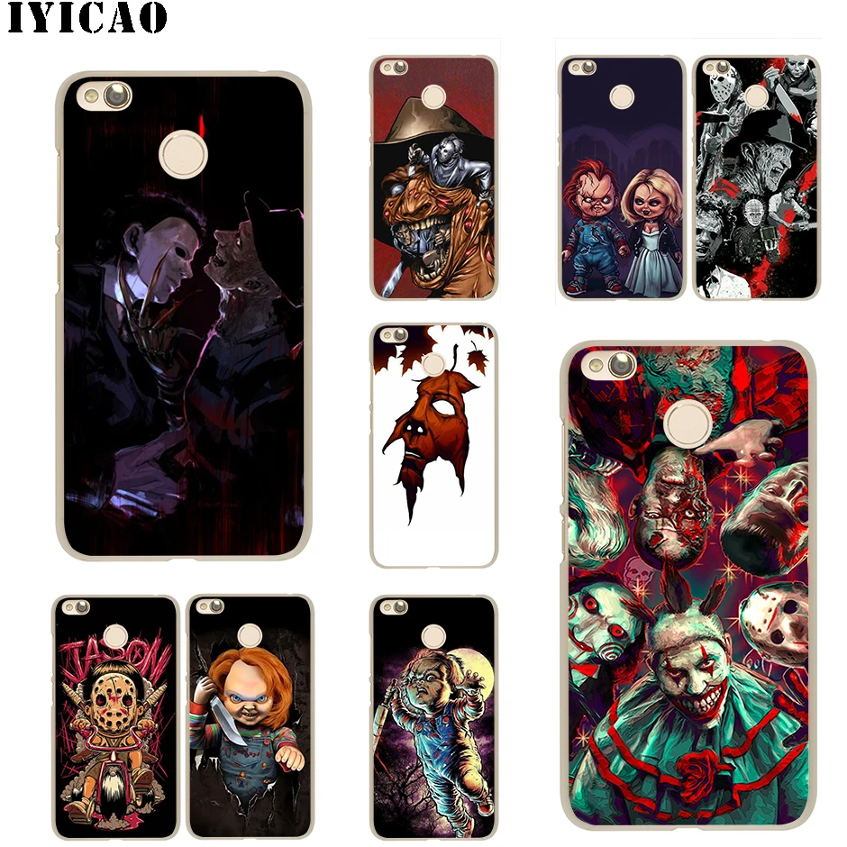 Жесткий чехол IYICAO Horror icon для Redmi 8A 6A 4A S2 Note 7 3 4X6 5 Pro 5A Prime Plus Go|Чехлы-накладки| |