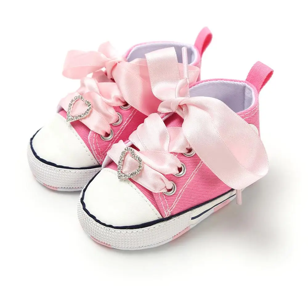 Новые детские туфли для новорожденных New Canvas First Walkers Infant Toddler мягкая подошва противоскользящая обувь для мальчиков и девочек 25 цветов