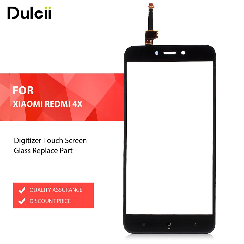 Dulcii для Xiaomi Redmi 4X дигитайзер сенсорный экран Стекло Замена части Xiomi стекло черный