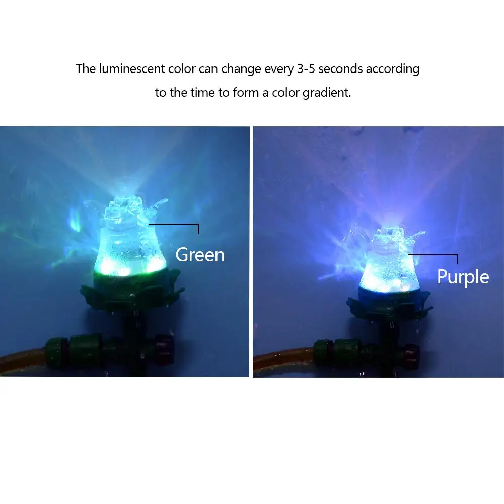 

Garden LED Water Sprinkler Light Effect Lawn Sprinkler Courtyard Lawn