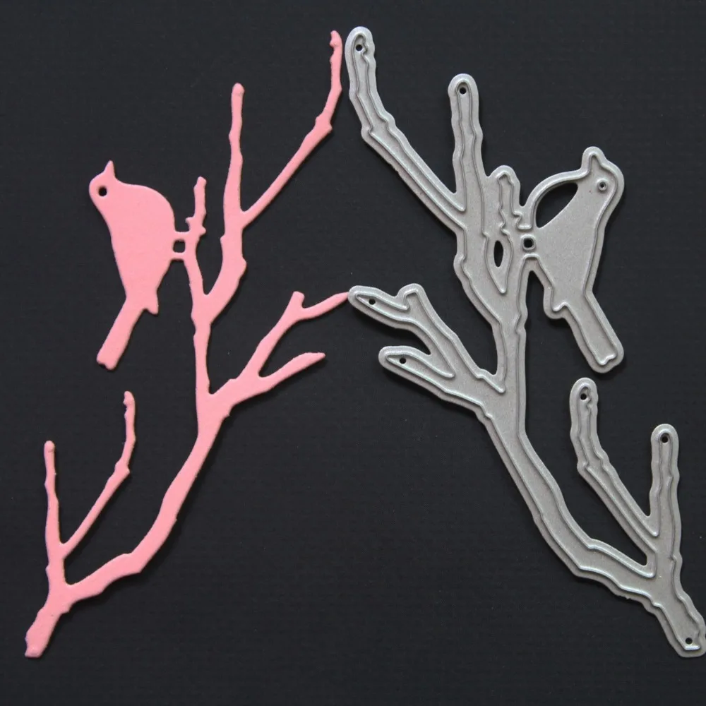 Птичья ветка металлические режущие штампы декоративные Скрапбукинг сталь