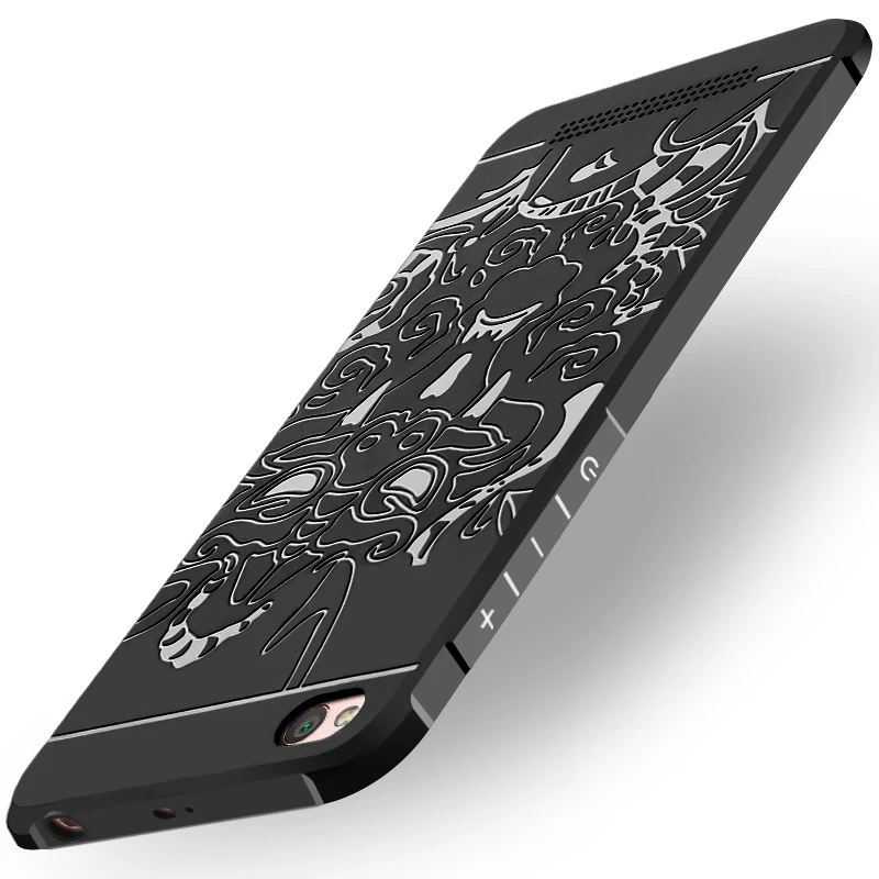 Phone Case For Xiaomi Redmi 4A Luxury Soft 3D Dragon Silicon Cover 5A Shockproof Bumper Capa Fundas Coque |