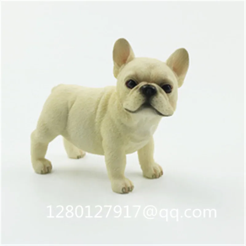 Симпатичная статуя щенка имитация животного французский бульдог кавайная