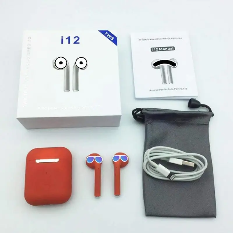 Мини i12 tws PK i10 беспроводные bluetooth-наушники беспроводная гарнитура с сенсорным