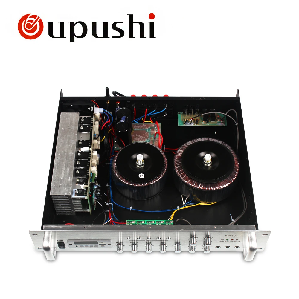 

5 Zone pa amplifier oupushi usb fm radio 240 watt bluetooth digital amplifier