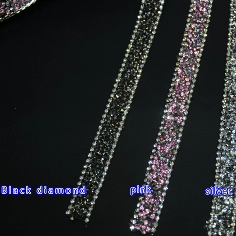 Бесплатная доставка железная лента со стразами 2 ярда/партия нарядное легкое