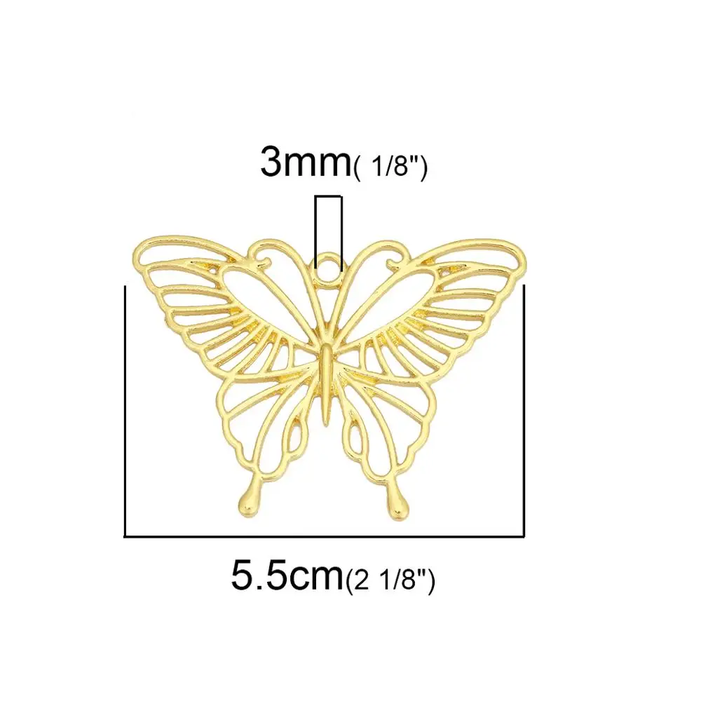 Подвески DoreenBeads из смолы с открытой спинкой розовое золото металлическая
