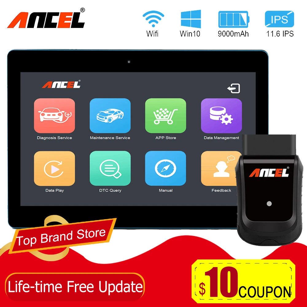 Ancel X5 Pro планшет автомобильный диагностический инструмент OBD2 сканер автомобильный Профессиональный ODB планшет сканирующий инструмент с клавиатурой на арабском полисе