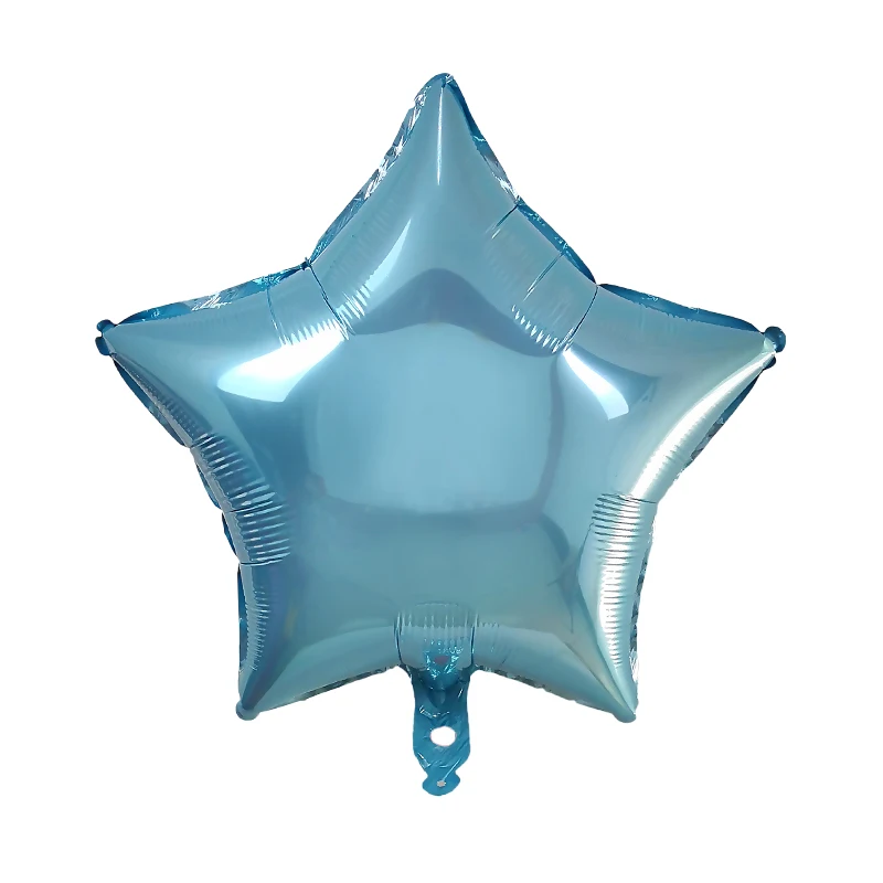 10 шт. детский душ Globos 18 дюймов Белый розовое золото Звездные гелиевые фольгированные шары Девочка День рождения 1st вечерние Принадлежности Декор чистый цвет - Цвет: Pearl blue