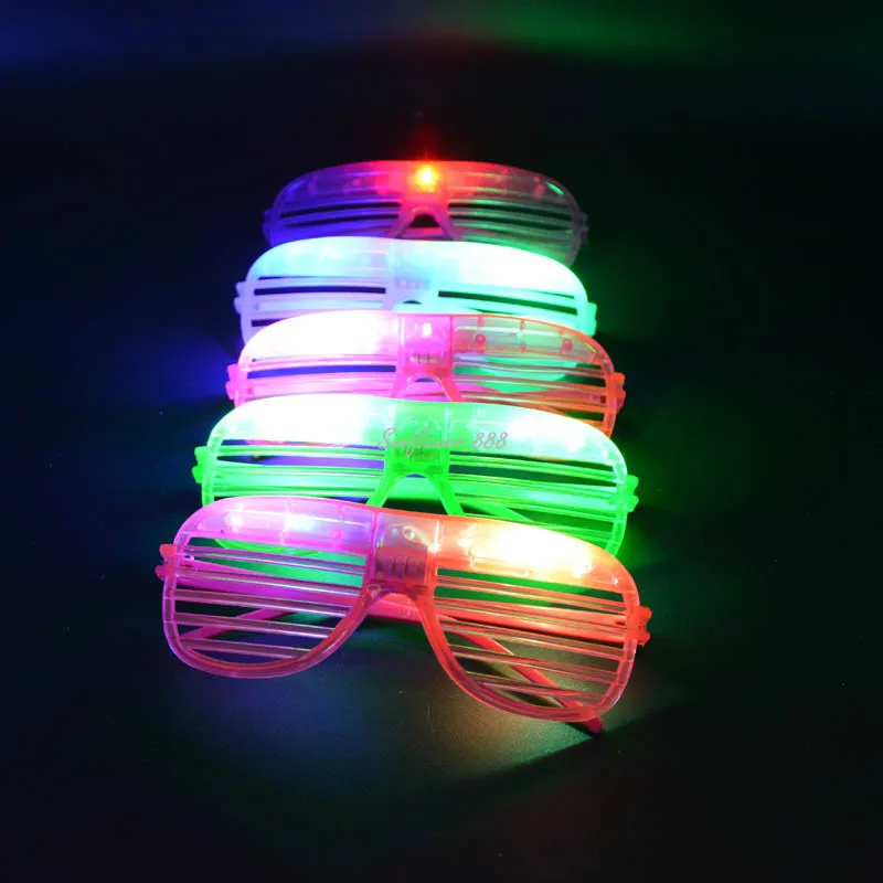 48 шт. светодиодный светильник для слепых глаз светящиеся очки подарки вечерние