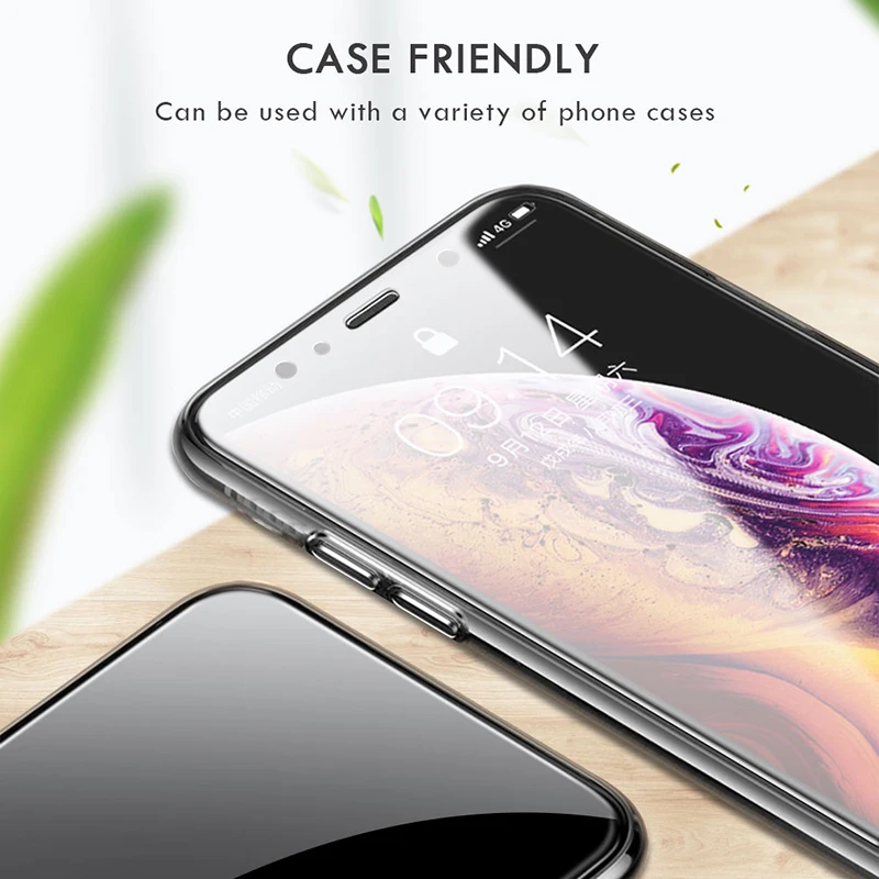 5D Полная защитная стеклянная пленка для iPhone 7 8 6S Plus Защитная экрана XS Max X XR