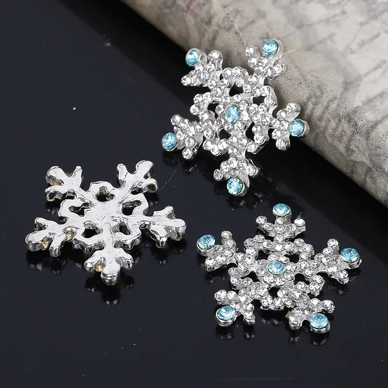 2015 новости 50 шт в наборе рождественские снежинки Стразы ручной работы кнопки DIY