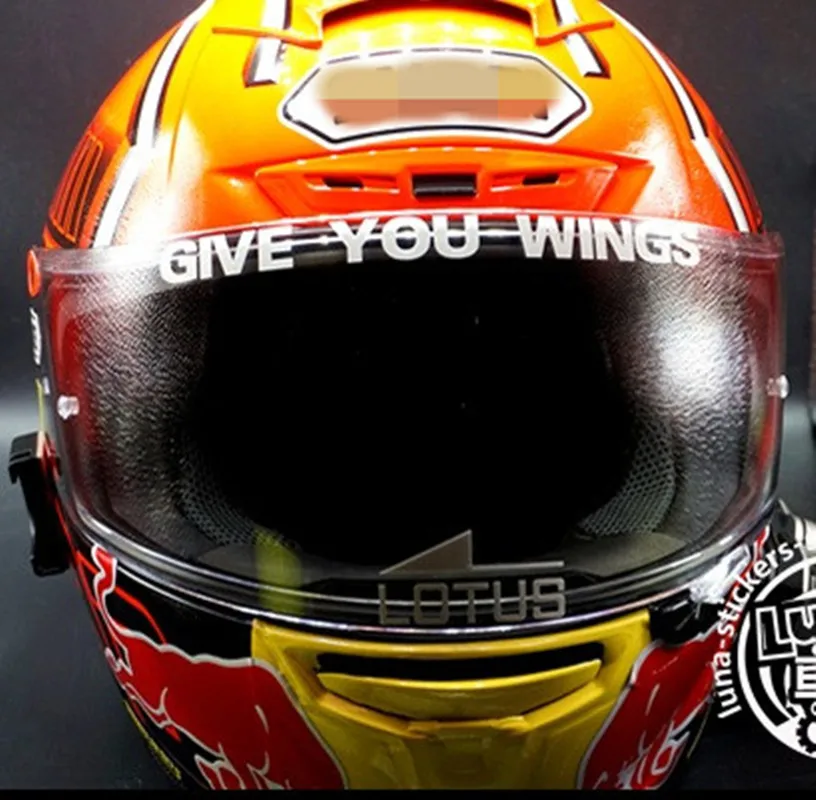Автомобильный Стайлинг наклейка шлем для мотокросса козырек объектив