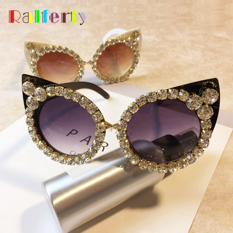 Солнечные очки Ralferty G07 женские роскошные солнцезащитные аксессуары кошачий глаз