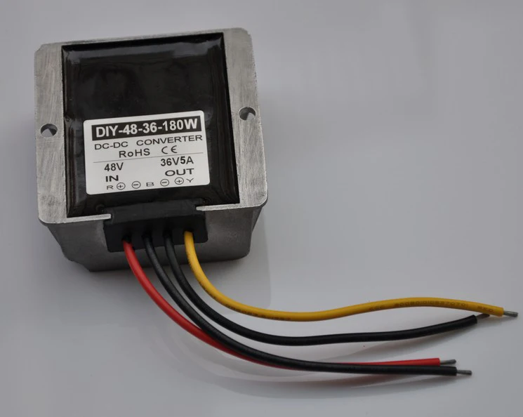 

DC-DC Converter 48V(40V-60V) Step Down 36V 5A 180W Module DC Buck Converter Voltage Power Converter Adapter Regulator Waterproof