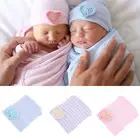 2020 Милая младенец, девочка, малыш для новорожденных, удобная Шапочка с бантом для больницы, теплая шапочка
