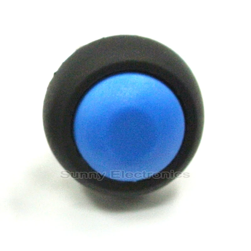

10Pcs Blue Mini Round Toggle Switch 12mm Momentary Push button Switch