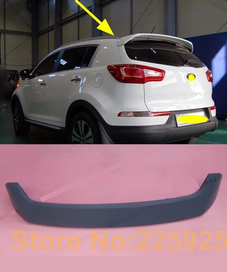 Заводской стиль спойлер заднее крыло ABS для 2011 2015 Kia Sportage R задний спойлер|Спойлеры
