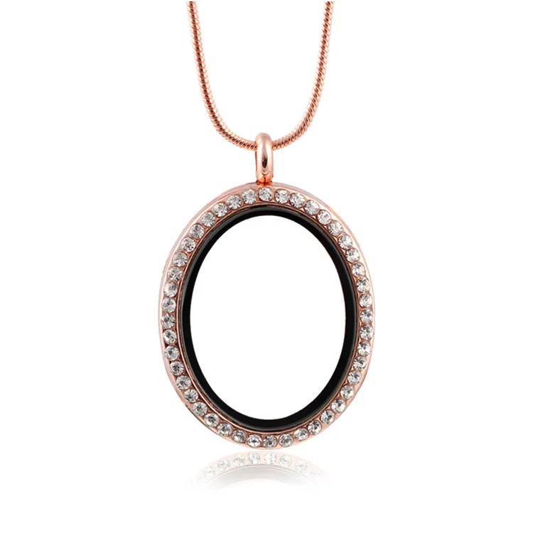 10 шт./лот Кристальные геометрические овальные кулоны с овальной памятью