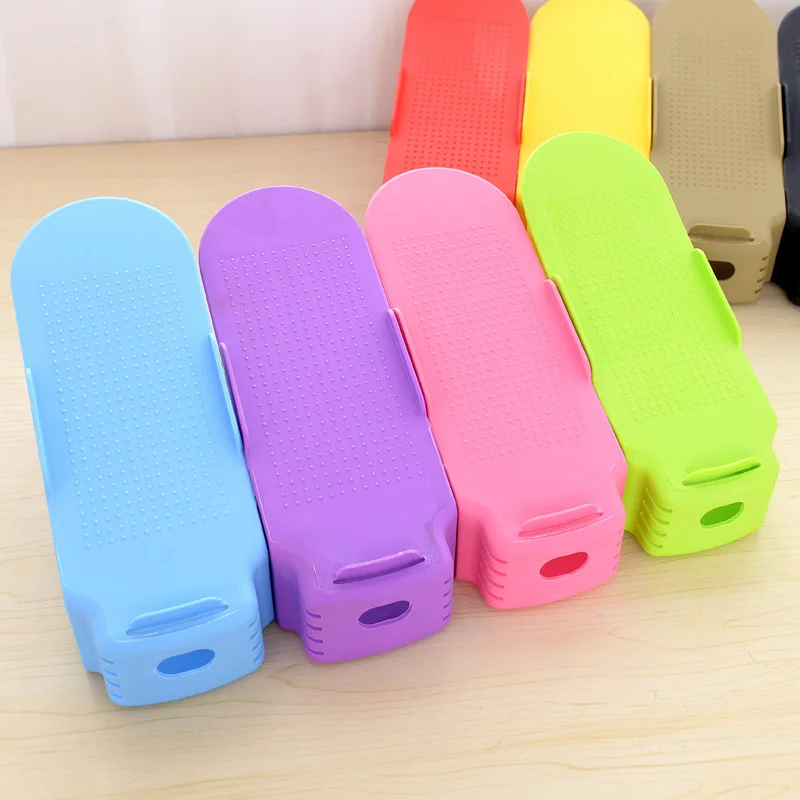 Регулируемая подставка для обуви толстая Пластиковая Полка хранения экономия