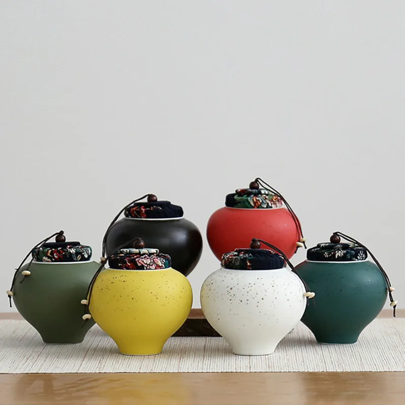 6 цветов Мини Чай канистра конфеты банки для хранения специй коробка горшок Кухня