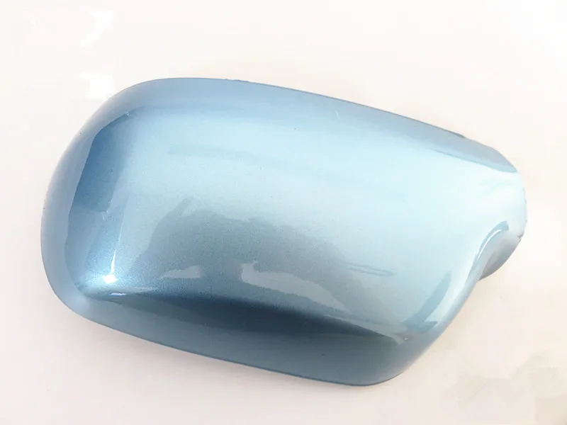 ice blue left right QDAEROHIVE, боковое зеркало, крышки, хромированная дверная зеркальная крышка, высокое качество, автомобильный Стайлинг для Mazda 3 M3 2003-2009 - Цвет: ice blue left right