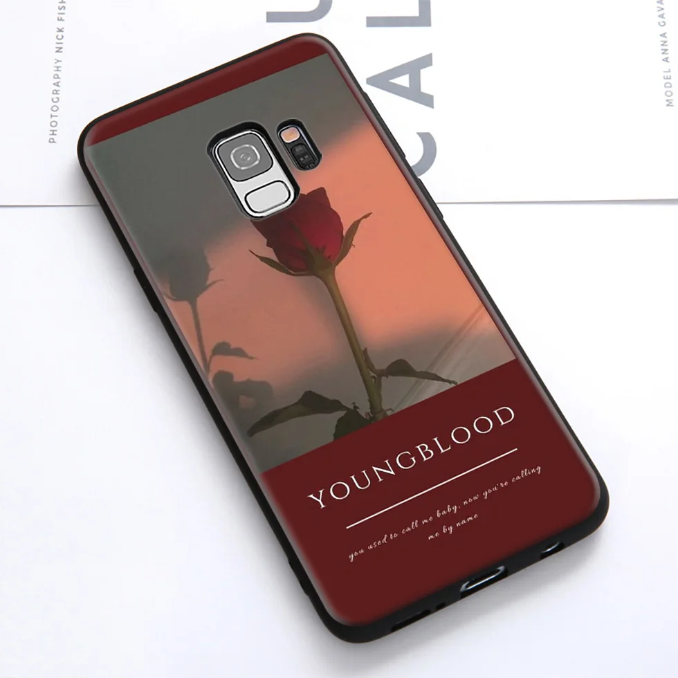 Aesthetic David Girl Flower Soft Case for Samsung Galaxy S10 S10e S9 S8 Plus S7 S6 Edge &amp J6 2018 Note 10 9 8 |