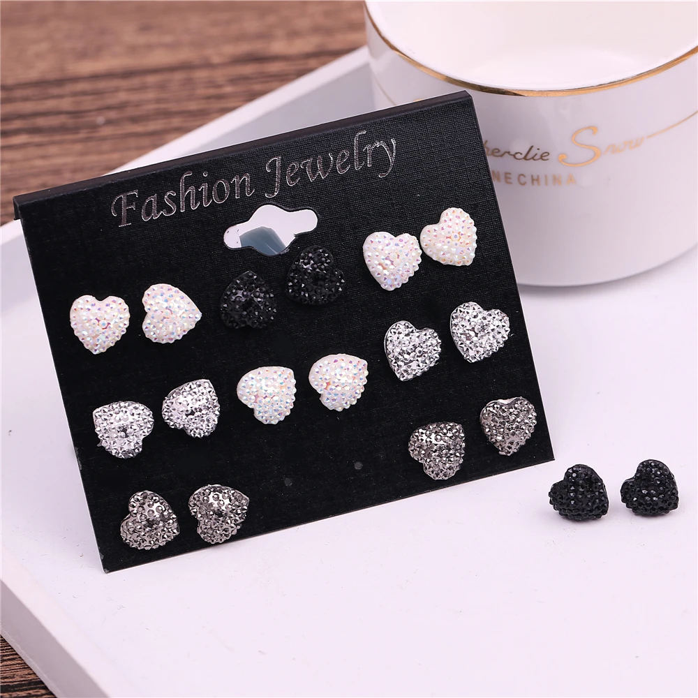 Новый стиль сердце Форма серьги для женщин Горячая распродажа! Симпатичные