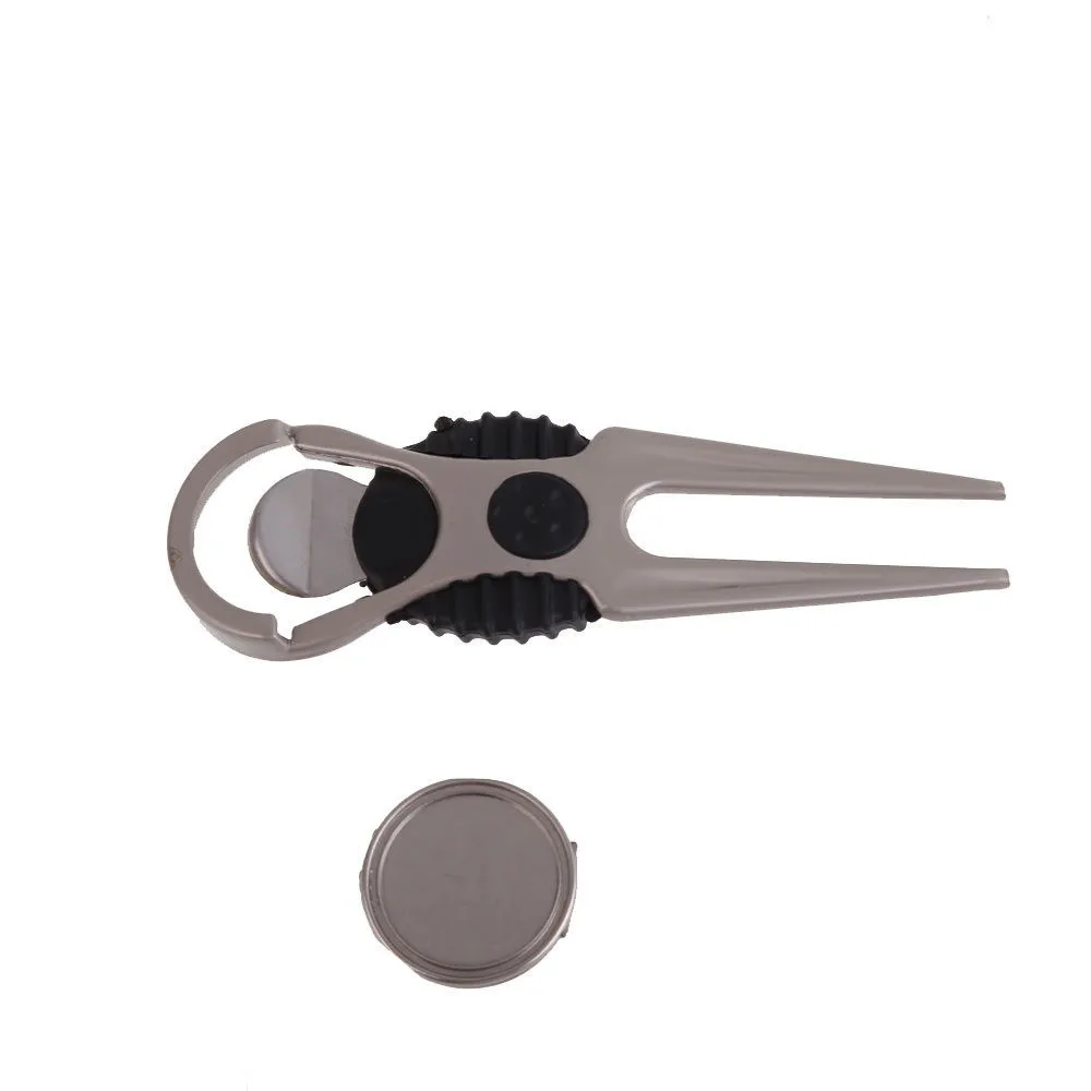 

Alloy Golf Club Ball Putting Green Divot Fork Repair Tool Lawn Mark Golf Gift