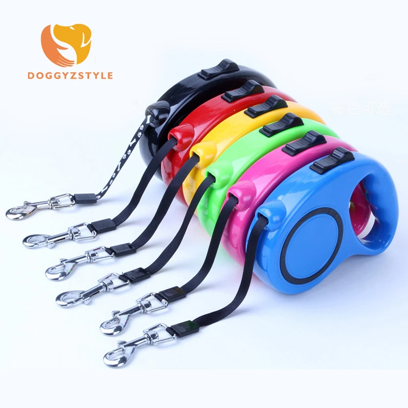 Нейлоновый ошейник для собак 3 м 5 ведущий поводок автоматический выдвижной