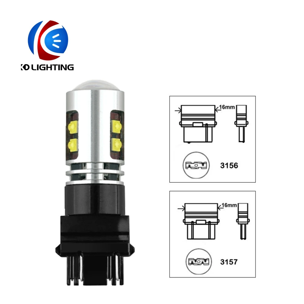 KD 1 шт. светодиодный 1157 1156 7443 3157 автомобильные аксессуары 3535 9SMD 3030 лампы стоп